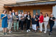 Gruppenfoto der Seminarteilnehmer mit Ministerin 