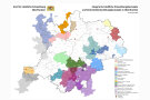 Karte mit ILE-Regionen in Oberfranken 